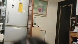 业余变性人跨性别者在公共场合与大鸡巴三人行